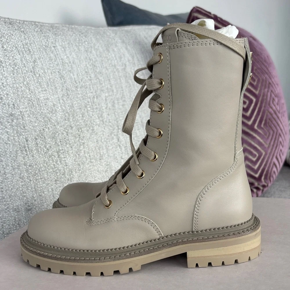 NWT - Jimmy Choo Boots - Light Sand - Picture 7 of 14